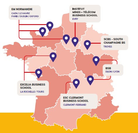 Carte des écoles Passerelle 1