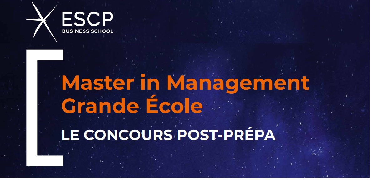 concours post-prépa de l'ESCP